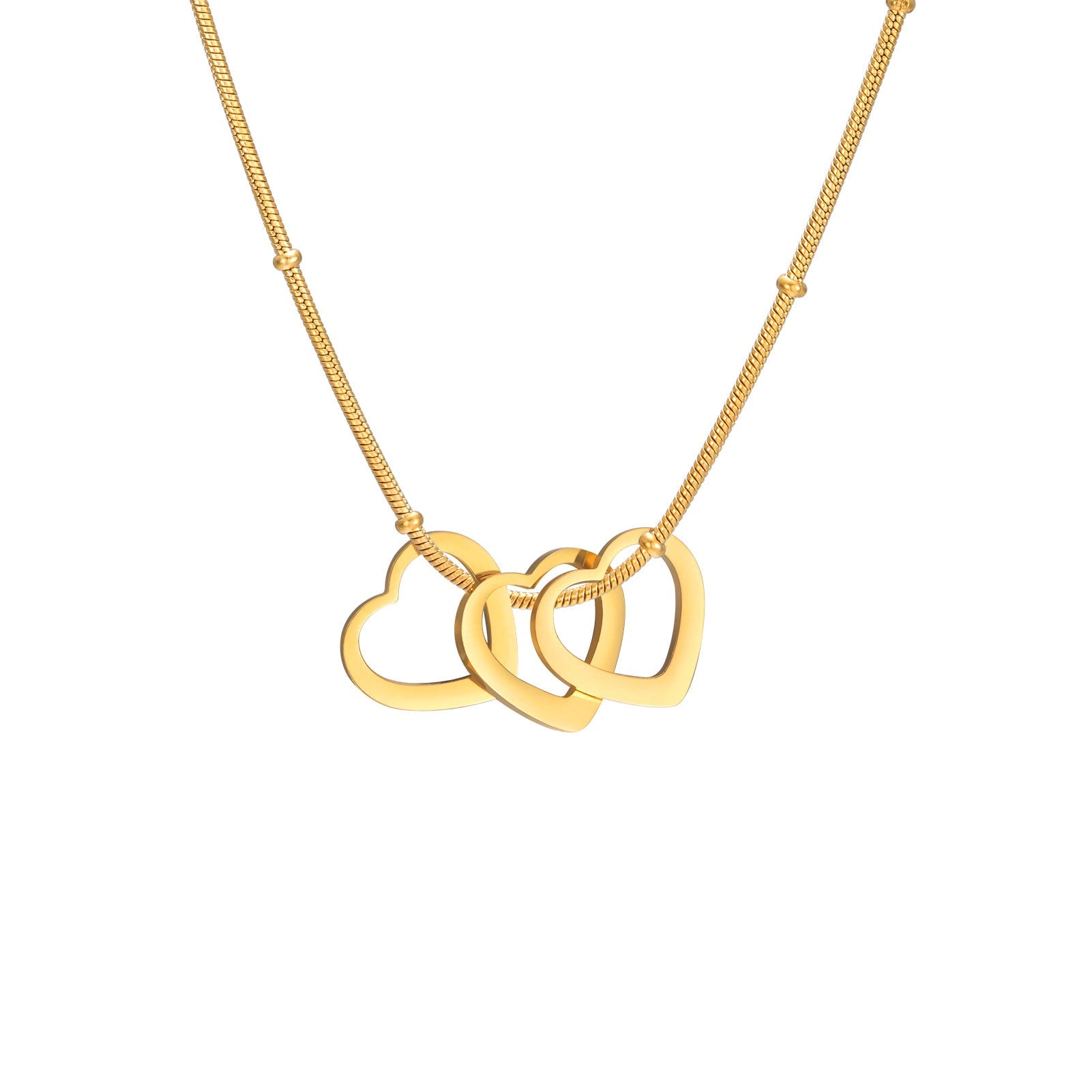 Heart - shaped Light Plate Necklace - Moissanite Market