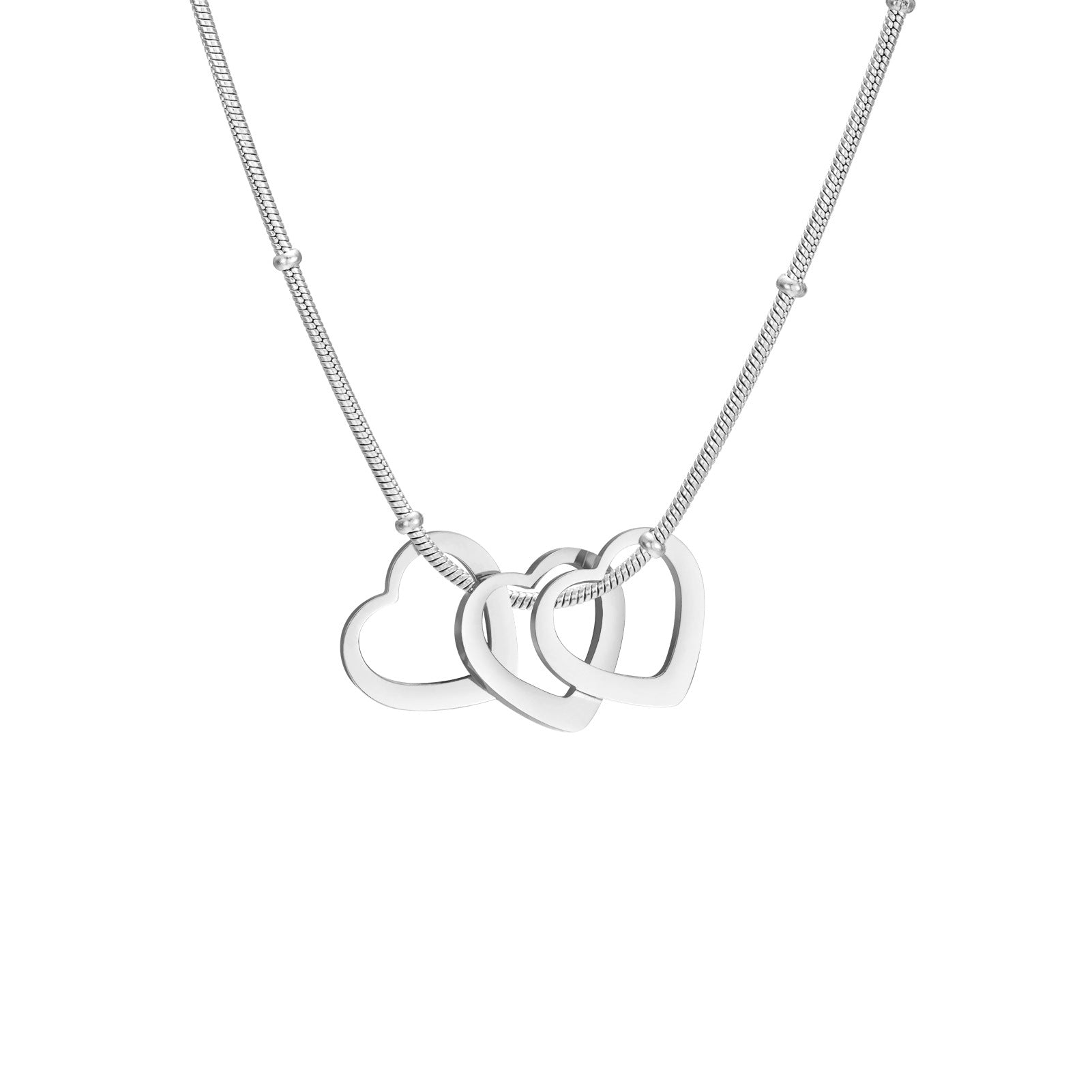 Heart - shaped Light Plate Necklace - Moissanite Market