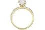 Moissanite Lab - Grown Gold 1 Carat Engagement Ring - Moissanite Market