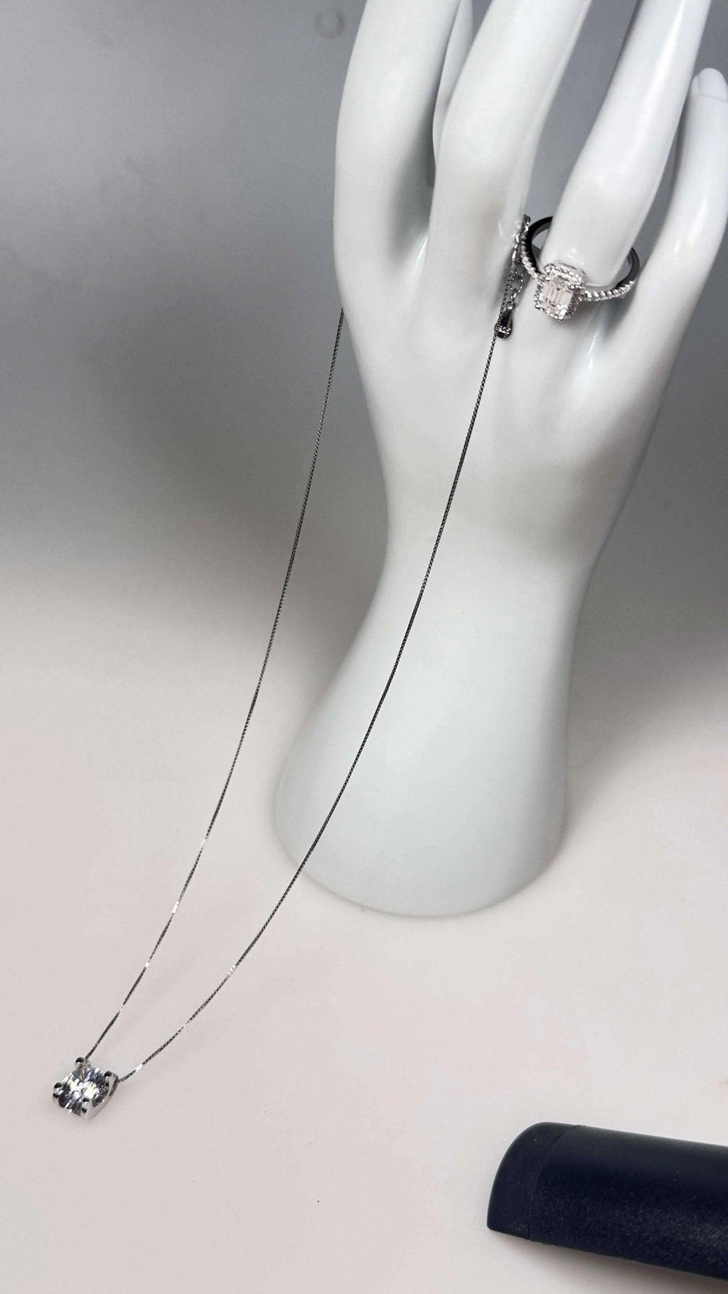 Moissanite Luxury Diamond Necklace 2 Carat with 18 Inch Sterling Silver Chain - Moissanite Market