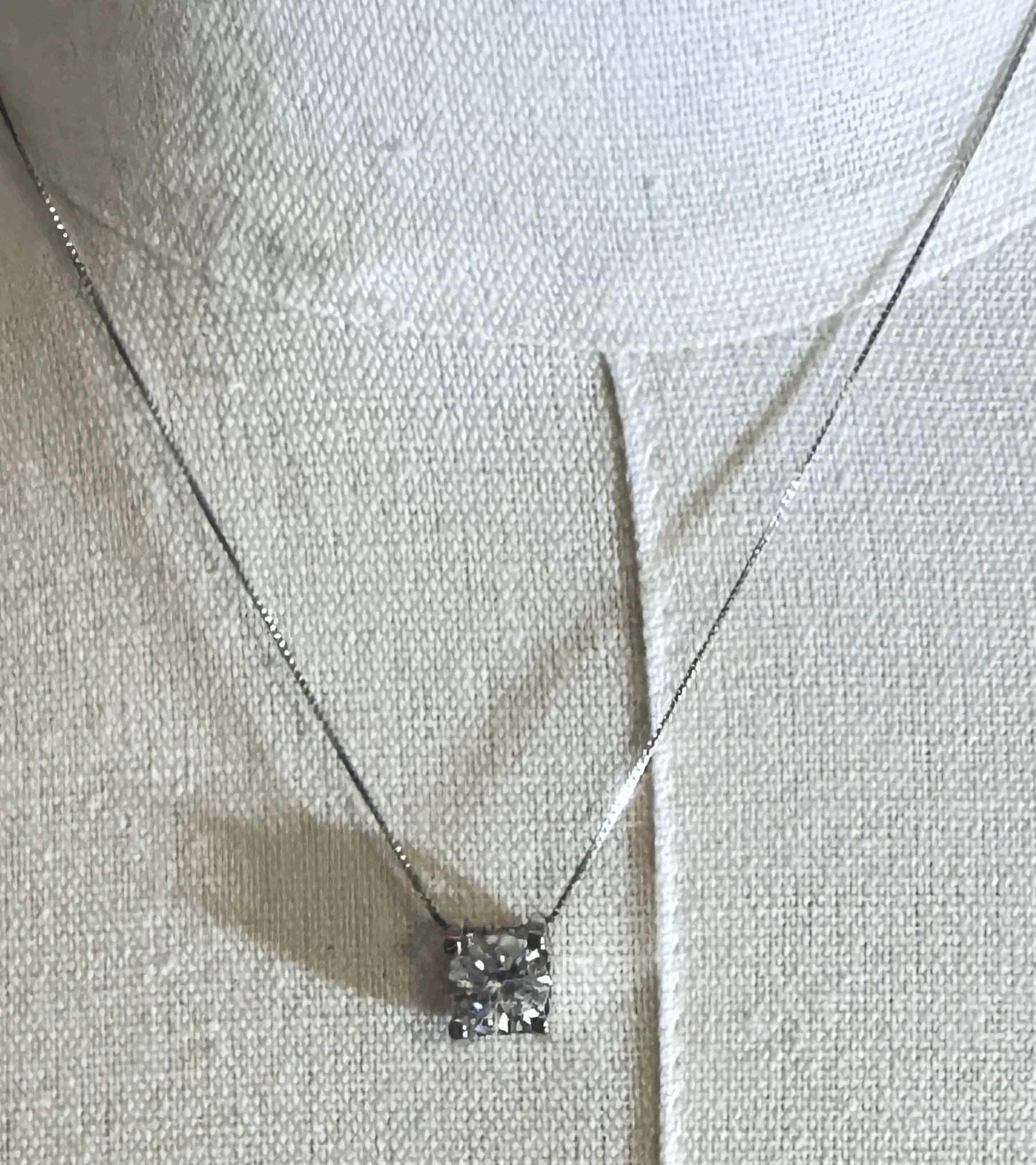 Moissanite Luxury Diamond Necklace 2 Carat with 18 Inch Sterling Silver Chain - Moissanite Market