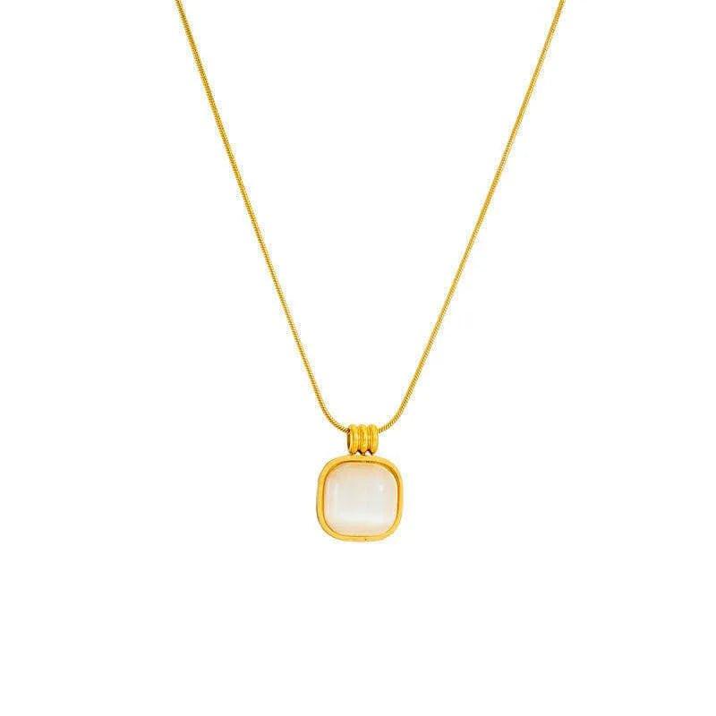 Petite White Stone Necklace for Effortless Style and Elegance - Moissanite Market