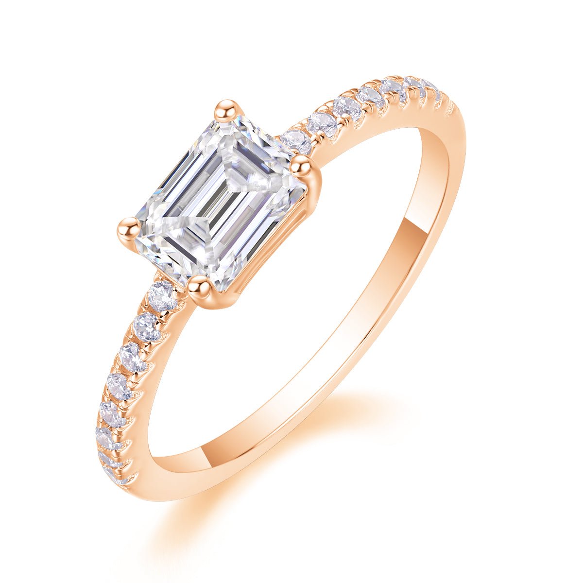 Set With Top - quality Moissanite S925 Silver And Platinum. - Moissanite Market