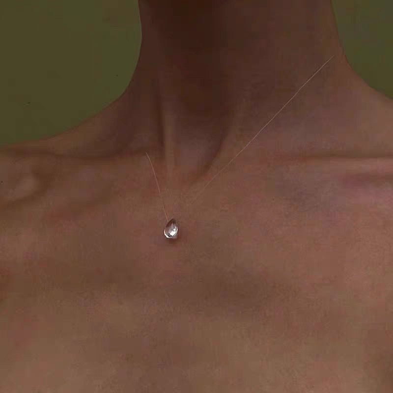 Unique Design Handmade Frosted Dewdrop Elegant Waterdrop Necklace Earrings - Moissanite Market